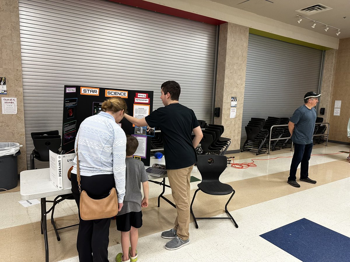 Lovejoy High School student demonstration on Astronomy. #lojostemfest