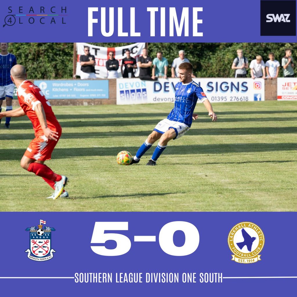 FULL TIME: #ETFC 5️⃣-0️⃣ <a href="/LarkhallAFC/">Larkhall Athletic FC</a> 

What. A. Performance.