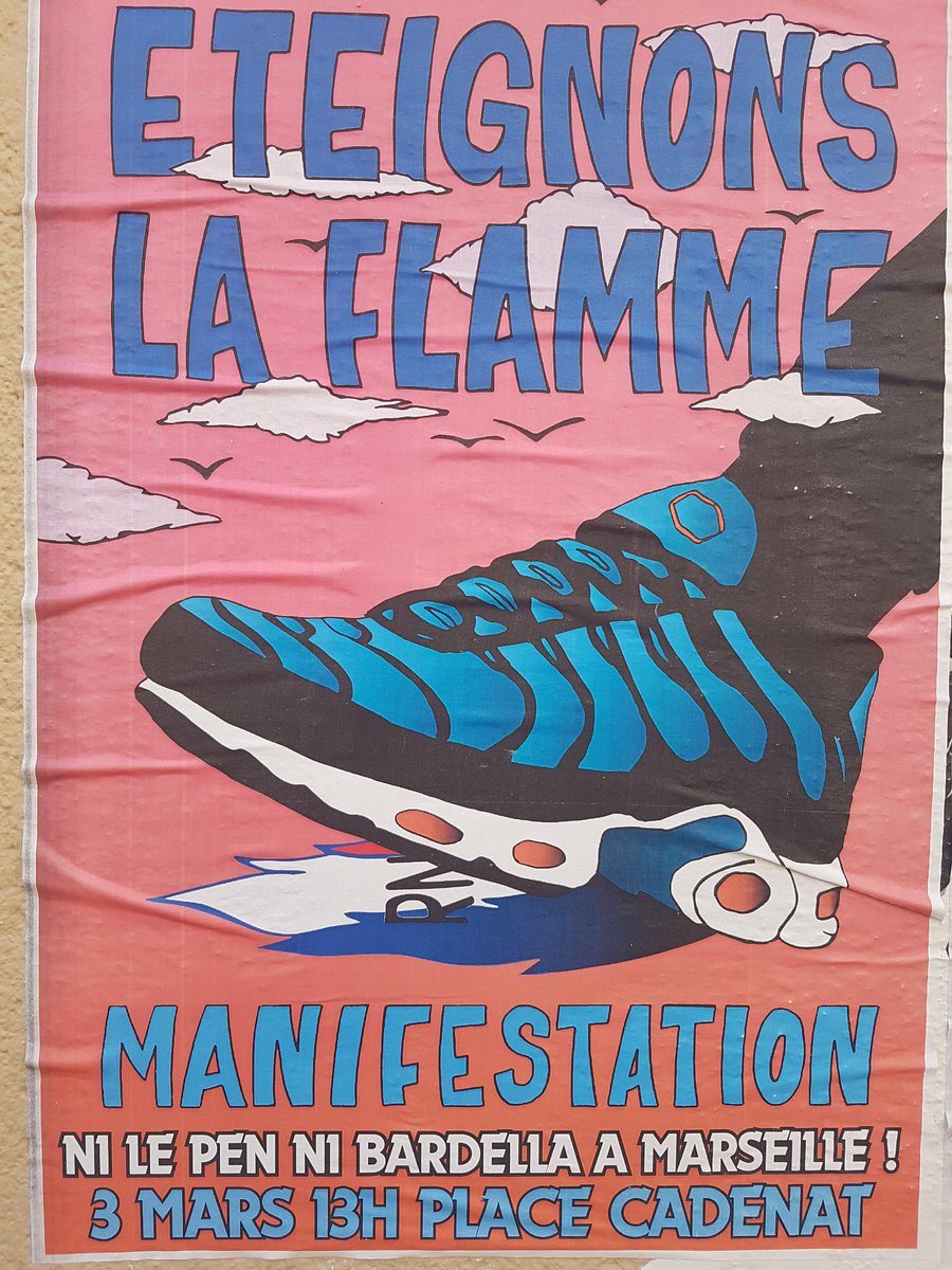 🚨 Manifestation contre la venue de Le Pen et Bardella Rdv 2-3 Mars, 13h place Cadenat Marseille 🔥💚
