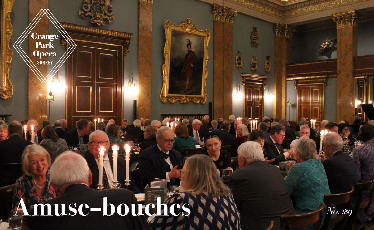 This week in Amuse-bouches... Hear Matthew Rose sing Prince Gremin’s Aria, see the splendour of the Grand Winter Dinner and celebrate Easter with a trip to the blossoming gardens at West Horsley Place. View this week's Amuse-Bouches: ow.ly/qTab50QHsyT
