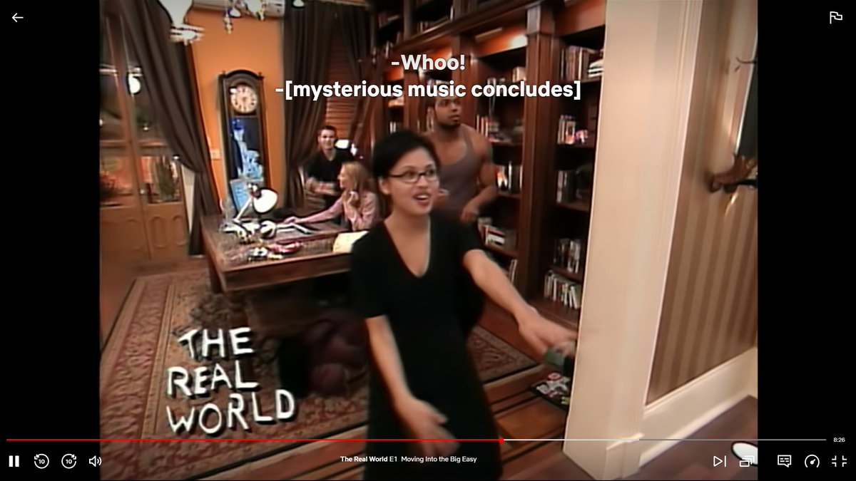 KevoReally's tweet photo. NOO, THEY REPLACED THE MUSIC IN THESE, pretty sure this scene is supposed to have Fiona Apple's "Fast As You Can" playing over it 😭 it's fine, I have my tapes somewhere, just please have kept The Januaries in it... #RealWorldNewOrleans #RWNO https://t.co/8867GFHM3e