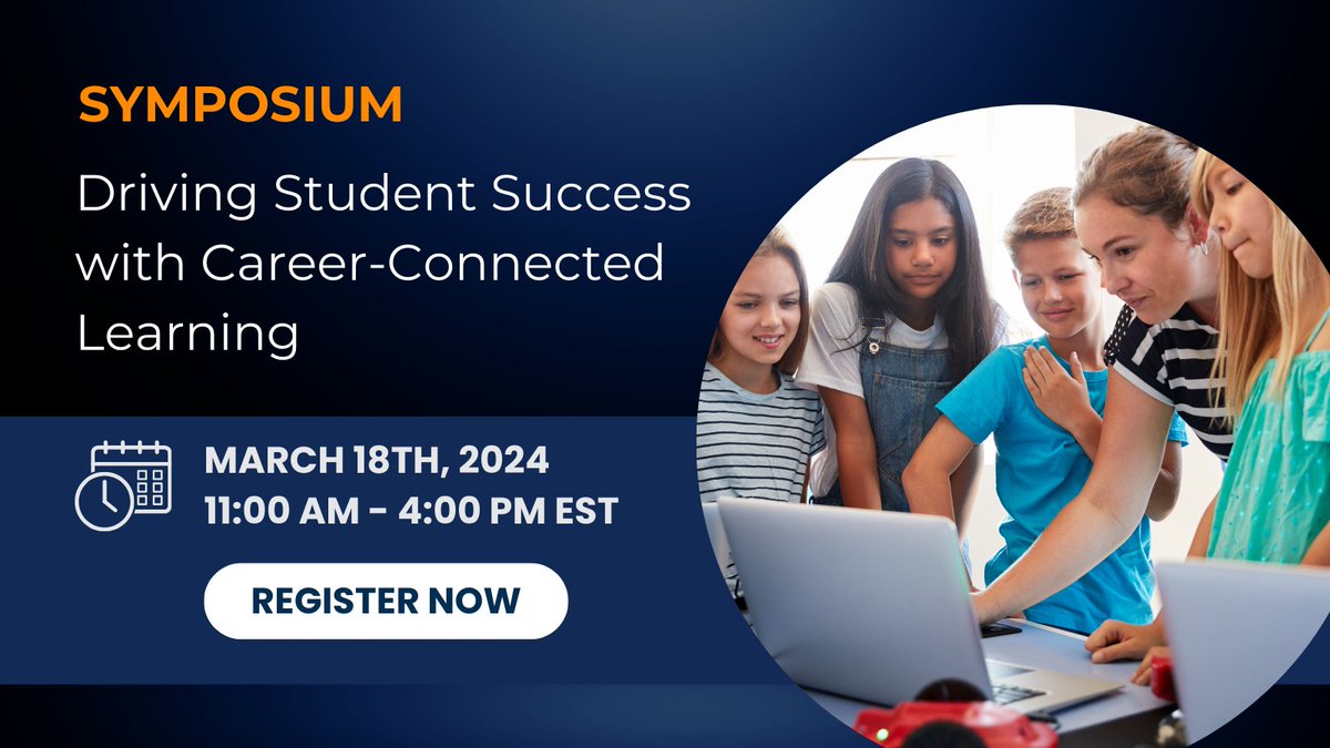 In our free virtual Symposium, education leaders will share their insights on how to engage students in meaningful learning & boost student success through CTE. Register here! hubs.li/Q02lyPJW0 @jaymctighe @mikelubelfeld @npolyak @pflug327 @SuptMJBrown @Supt_Davis #SuptChat