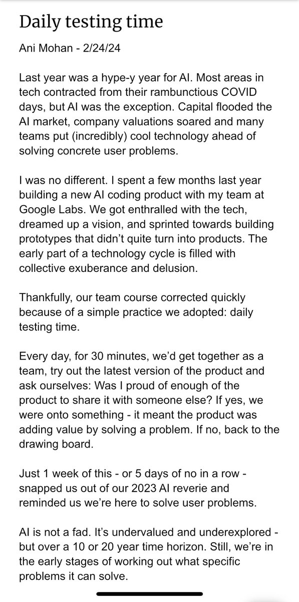 ani_c_mohan's tweet image. Daily testing time