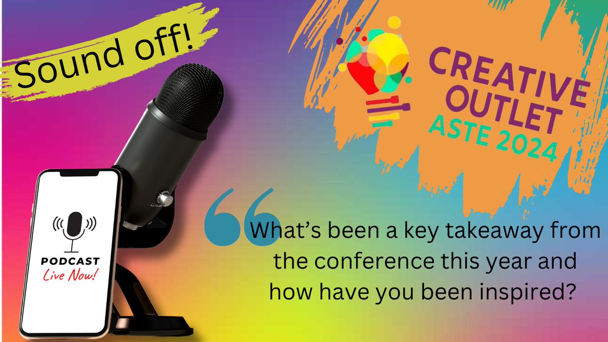 The #ASTE2024 conference was packed with great sessions! What was a key takeaway or point of inspiration for you? Share to support other educators that couldn't attend all of the sessions! #edtech #edchat #STEM #gbl #edtechchat #eduleaders #aieducation #appleeducation #canva