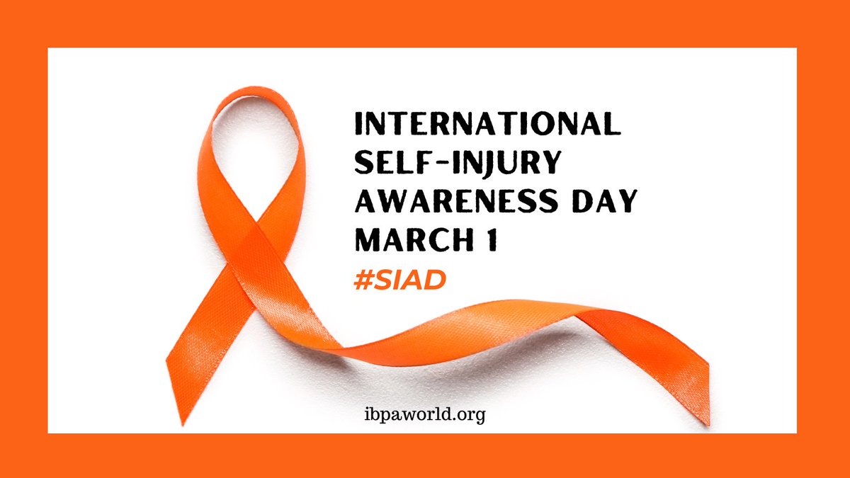 ibpaworld's tweet image. March 1 is International Self-Injury Awareness Day. The Substance Abuse and Mental Health Services Administration (SAMHSA) provides more information and resources here: samhsa.gov/mental-health/…. @samhsagov #SIAD #youarenotalone❤️#helpishere #reachoutforhelp