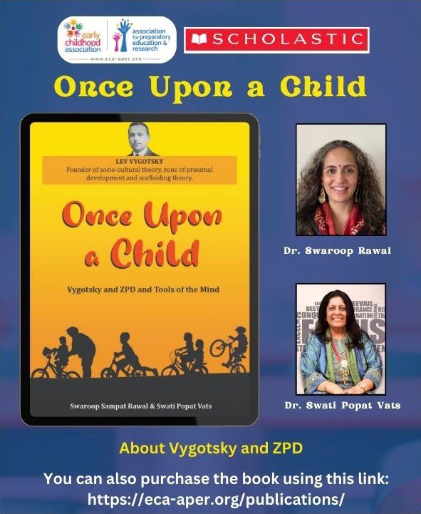 Delighted to announce 'Once Upon a Child' co-authored with @swatipopat. Dive into Vygotsky's theories, explore ZPD & ZPTD, & discover the profound impact of sociocultural theory on child development. #OnceUponAChild #LevVygotsky #ZPD #ZPTD #ChildDevelopment #KabPadhegaIndia