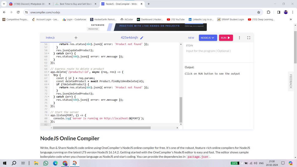 pandey_3312's tweet photo. Hey There!👋I am excited to share that I have successfully completed #Day24 of the #30Days of Node.js, hosted by
@Scaler_official
📷Scaler discord community link: https://t.co/X1WLmxVzBj #30DaysOfNodejs #ScalerDiscord #ScalerTopics https://t.co/KnRfpDNBX3