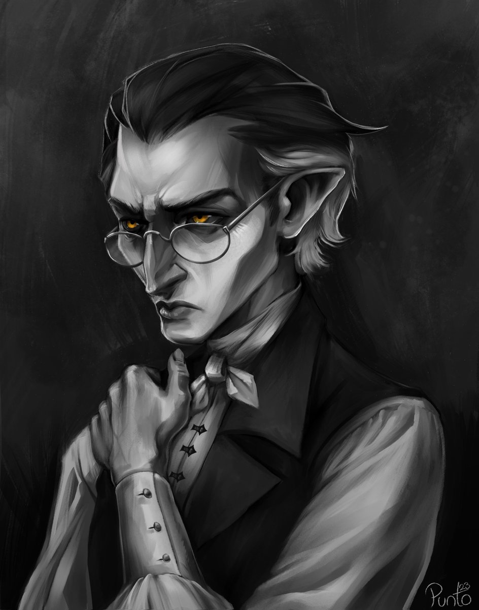 punto_png's tweet photo. Etienne, my character for a new D&amp;D campaign. Former doctor, current bloodhunter and absolute pleasure to be around - I mean, who wouldn't trust someone with eyes like those? #dndcharacter https://t.co/iB4TtWEbxL