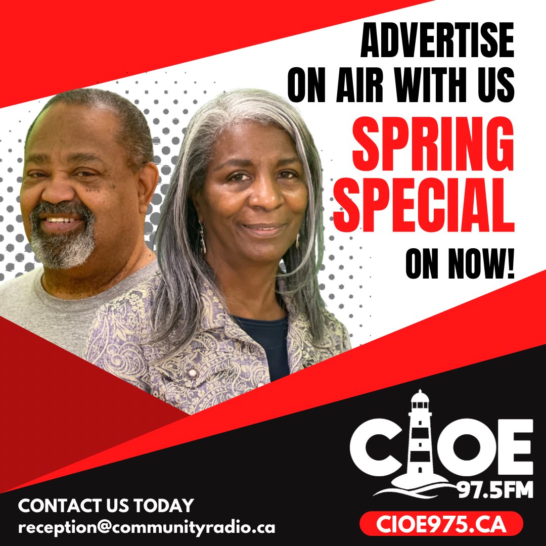 CIOE is here to help our local community businesses.

Take advantage of our current Spring Special. Very affordable and customizable. We’ll put you right in the ad!

Connect with us today. Email reception@communityradio.ca to find out more!

Community Supporting Community