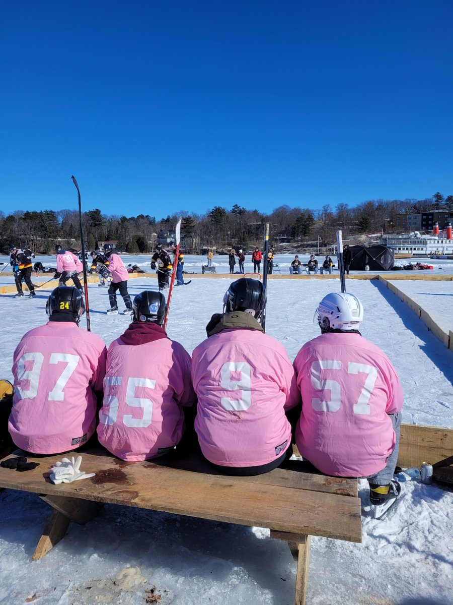 Action is well underway at the North America Cup pond hockey tournament at the Muskoka Wharf in Gravenhurst.
#muskoka