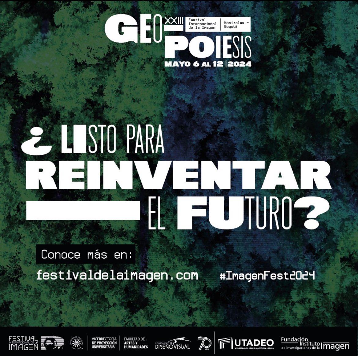 Aún estás a tiempo de presentarte en: Convocatoria Académica  XX Foro Académico Internacional de Diseño y Creación Convocatoria Arte y Creación XX Muestra Monográfica de Media Art festivaldelaimagen.com #ImagenFest2024 #GEOpoiesis #Call  #Convocatoria