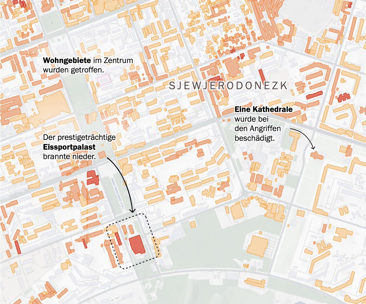 Heute vor zwei Jahren hat Russland die Ukraine überfallen. Manche Städte sind inzwischen großteils zerstört. Radar-Daten-Analysen und Satellitenbilder zeigen das Ausmaß für einige besonders schlimm getroffene Städte. #Ukraine #ddj interaktiv.tagesspiegel.de/lab/satelliten…