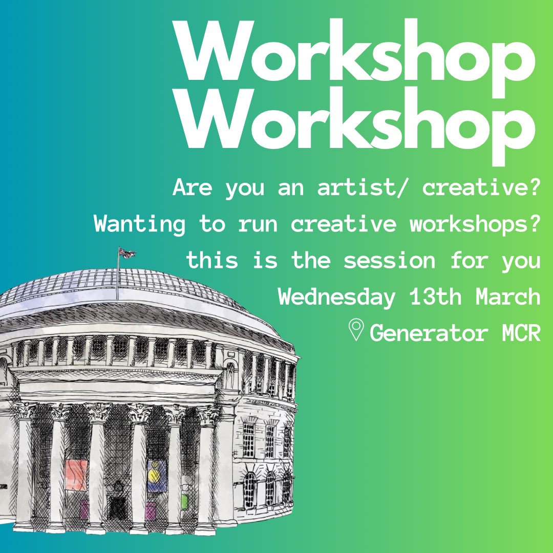 Free Workshop for Greater Manchester based artists/ creatives wanting to run creative workshops with @BIPCGM eventbrite.co.uk/e/the-workshop…