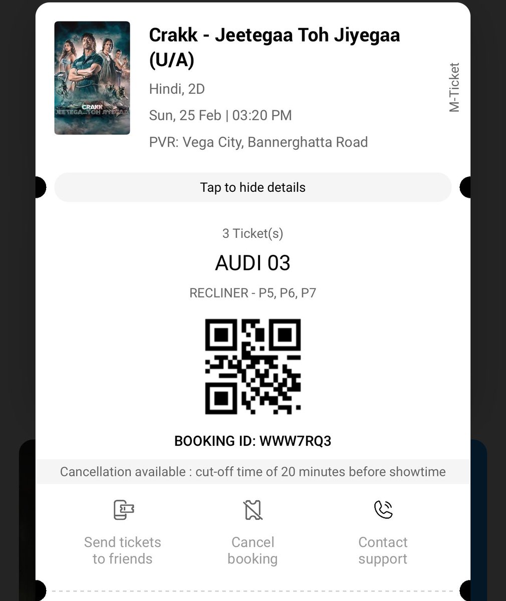 My tickets are finally booked for #Crakk @VidyutJammwal so excited to see you again on big screen ❤️