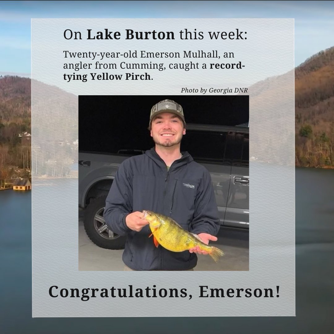 From earlier this week, but it's pretty cool to see a record fish so early on in the year!
#LakeBurton #RabunCounty #NorthGeorgiaFishing #NorthGeorgiaMountains #GeorgiaFishing