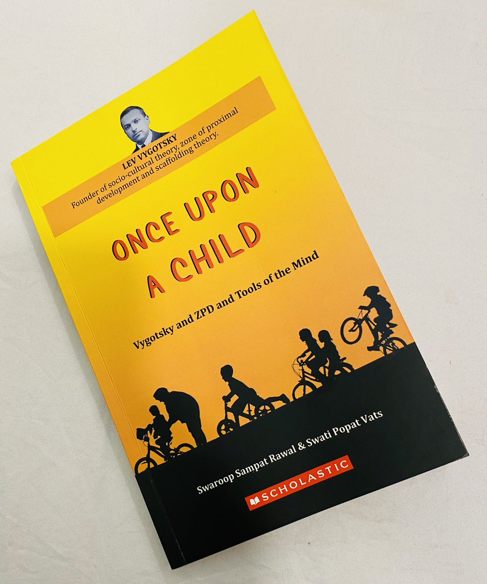 At the book launch of “Once Upon a Child”. Book on Lev Vygotsky coauthored with @swatipopat. #SocioculturalThreory #ZPD #ZPTD @ncteDelhi @ncert @EduMinOfIndia @PMOIndia