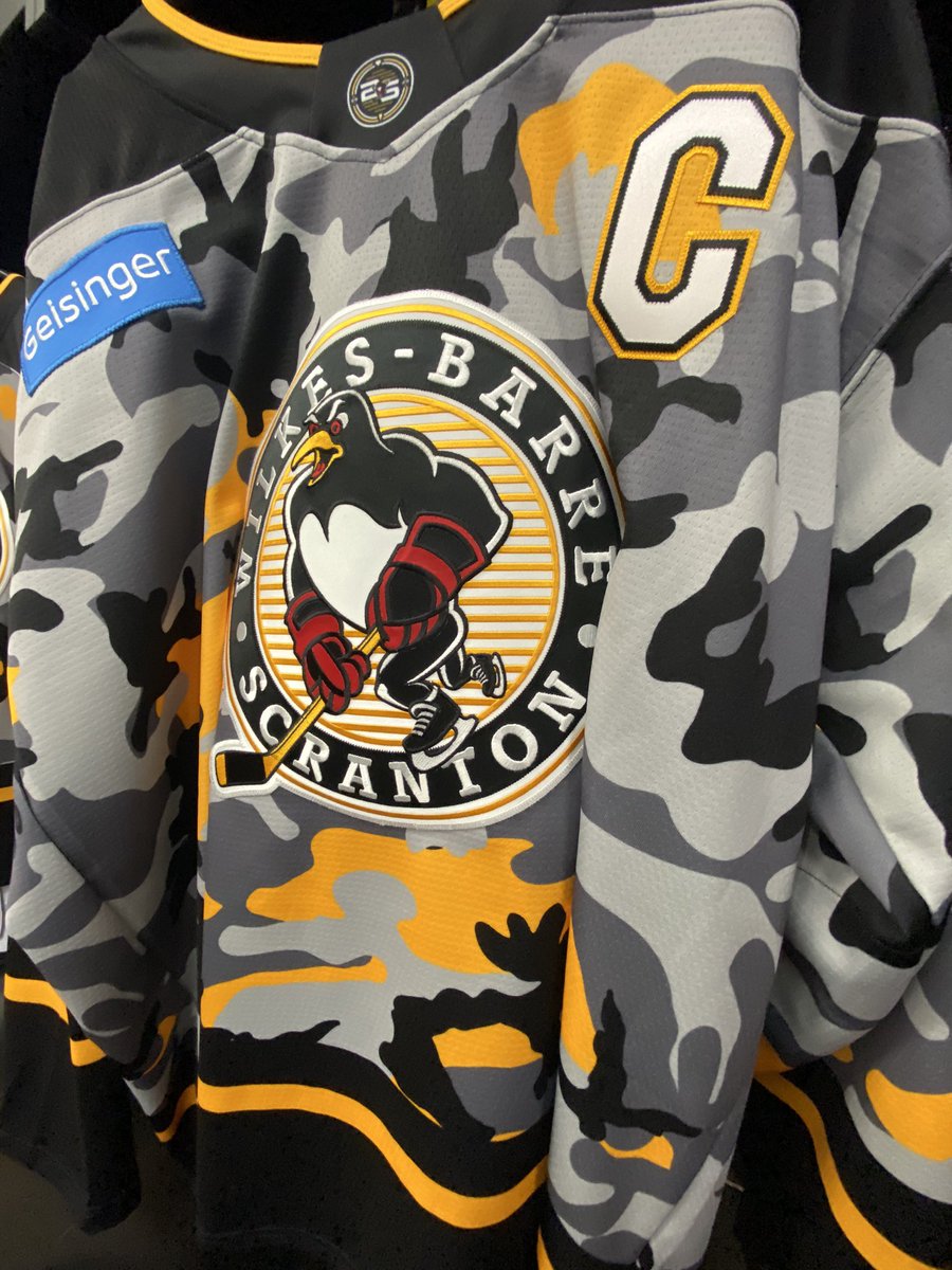 _NickHart's tweet photo. Tonight is Military Appreciation Night presented by MetLife as the #WBSPens host the Bridgeport Islanders.
Puck drop in these sweet threads will be at 6:05 p.m. Radio call on @WILKNewsradio, television simulcast on WQMY MyNetwork TV. https://t.co/Zd9w6dkI04