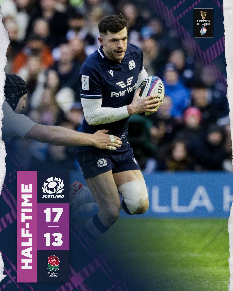 We lead at the half. #AsOne | #SCOvENG