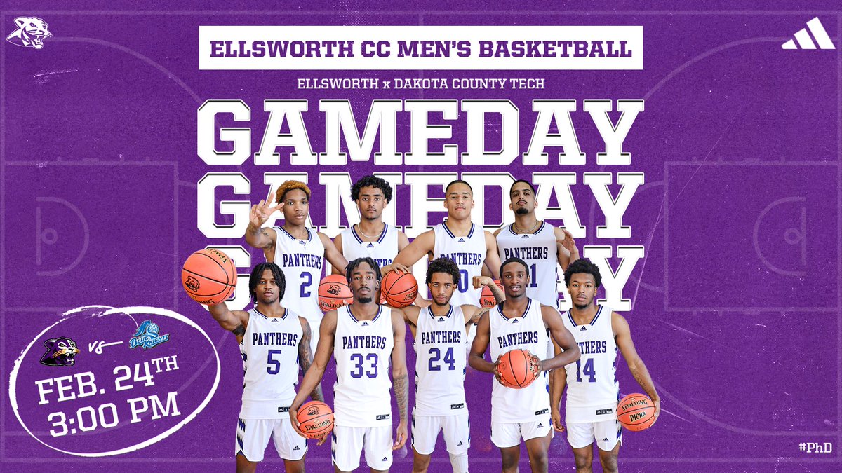 Sophomore day! 🏀

GAMEDAY vs Dakota County Technical College

📍- Iowa Falls, IA 
⏰- 3:00PM
📺- youtube.com/@EllsworthComm…

#Gameday
#PhD