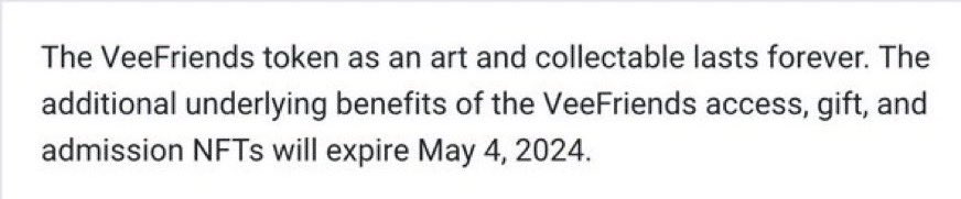 2 months of VeeFriends utility left, then it’s peace out mfers ✌️