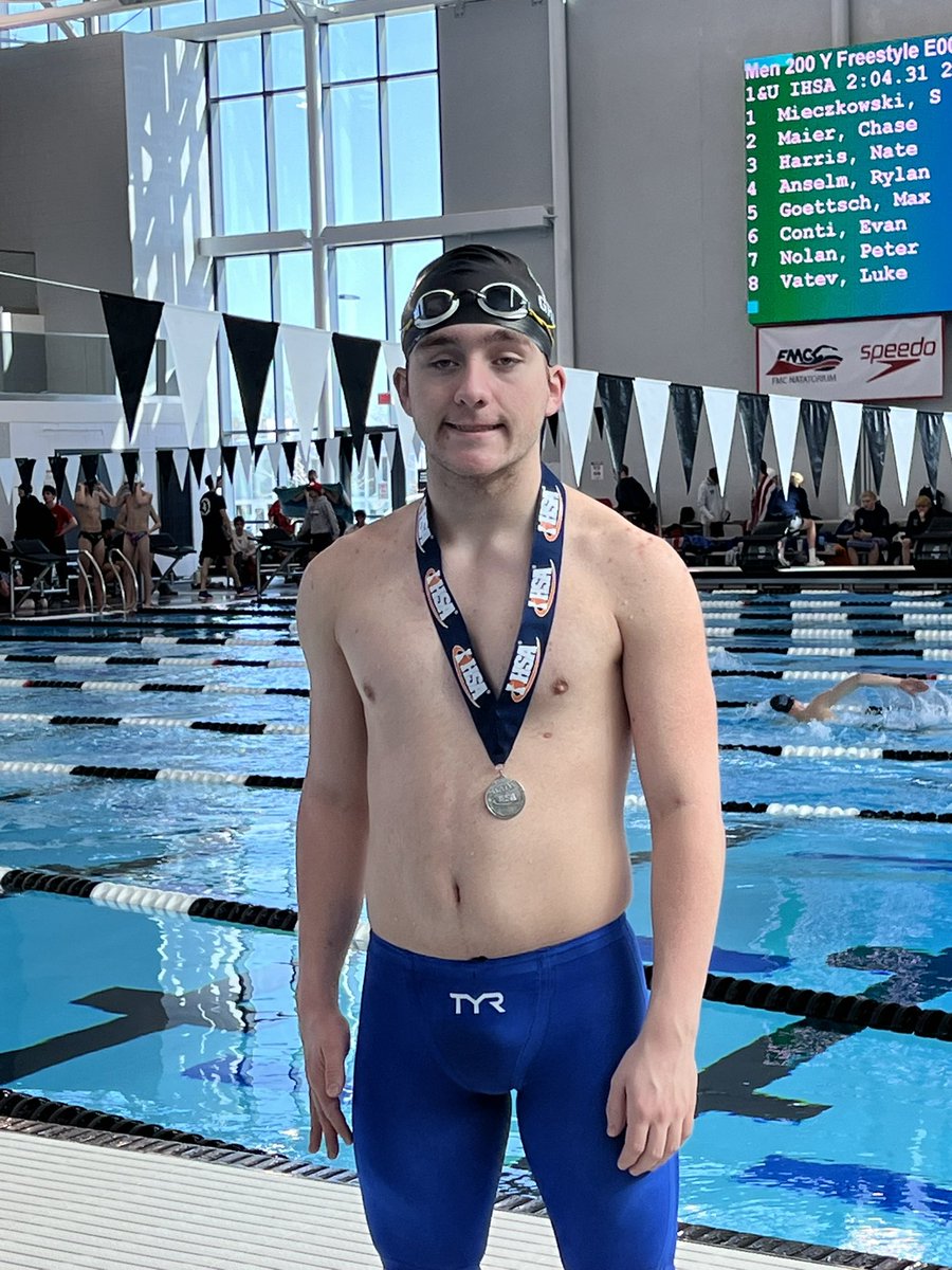 FremdAquatics's tweet photo. Sean Grady with a best time and a 2nd place in the 200 Yard Freestyle AWD https://t.co/G3CVVY5MiP