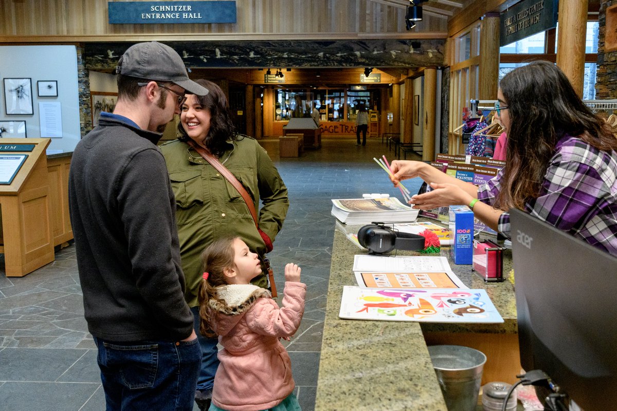 It's Free Family Saturday today, 2/24! Everyone gets in free thanks to Mid Oregon Credit Union! Please try to carpool — it's a busy day here at the Museum.