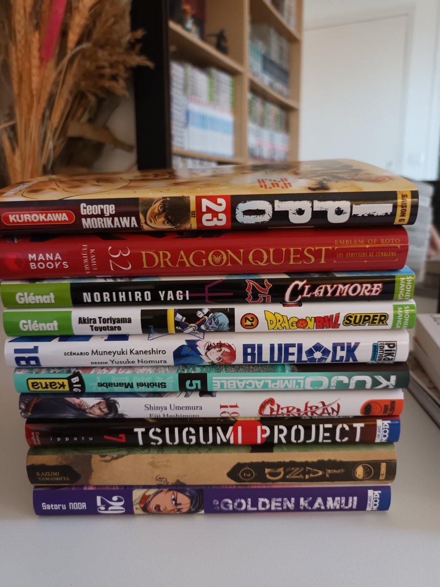 Achats du jour à <a href="/mangakatlib/">Librairie Manga Kat</a> ! Je complète petit à petit Claymore et Innocent. Je commencerai à lire ces 2 séries dès que je les aurai en intégralité. J'avance sur des séries en cours. Et je commence Tokyo cannabis, ça a l'air vraiment pas mal, en tout cas je suis intrigué !