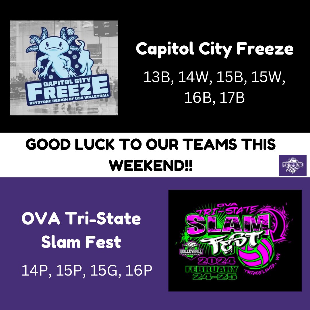 Let’s go West E!!!! 🏐💜🖤