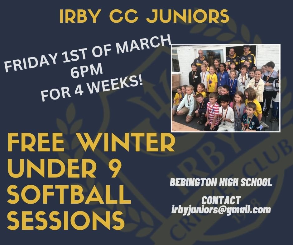 It’s happening! Next week we host our FREE softball sessions for U9s at Bebington High. Interested? Check out our bio for a handy link 👌🏼 #irby #wirral #sports #juniors #cricket #training