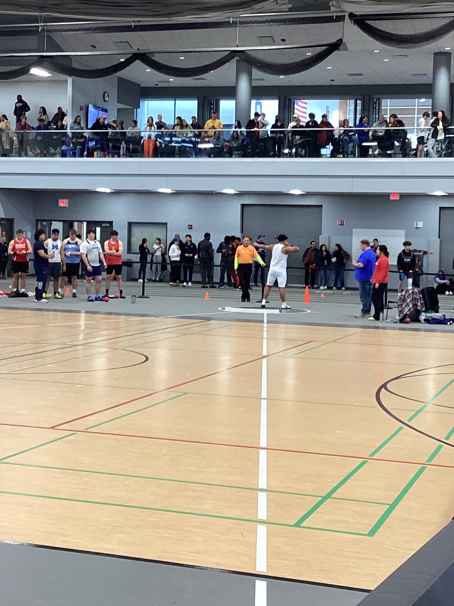 PSHSCougarsXCTF's tweet photo. Plainfield South junior Jacob Aguilar looking strong in the Shot Put at the Lakes Clash at the Coliseum! #PMA #MultiSportAthlete #PowerWeekend24 https://t.co/DtVtNSuBqR