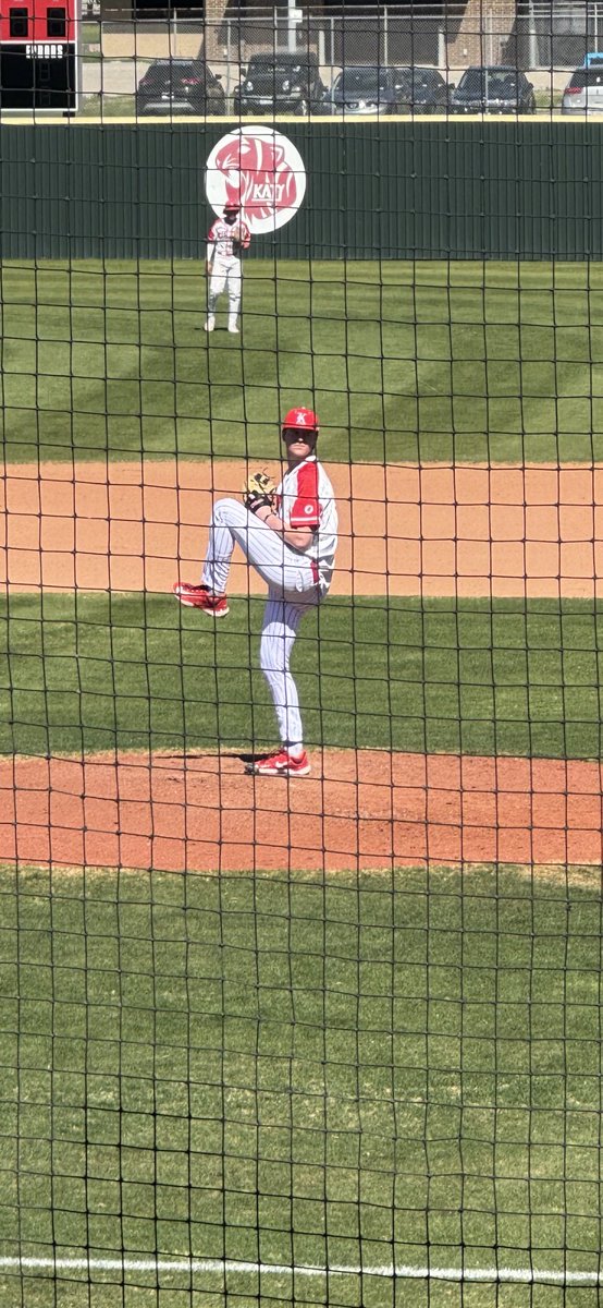 Catching some @katyhsbaseball and supporting our guy @jaydenmstewart on the mound!