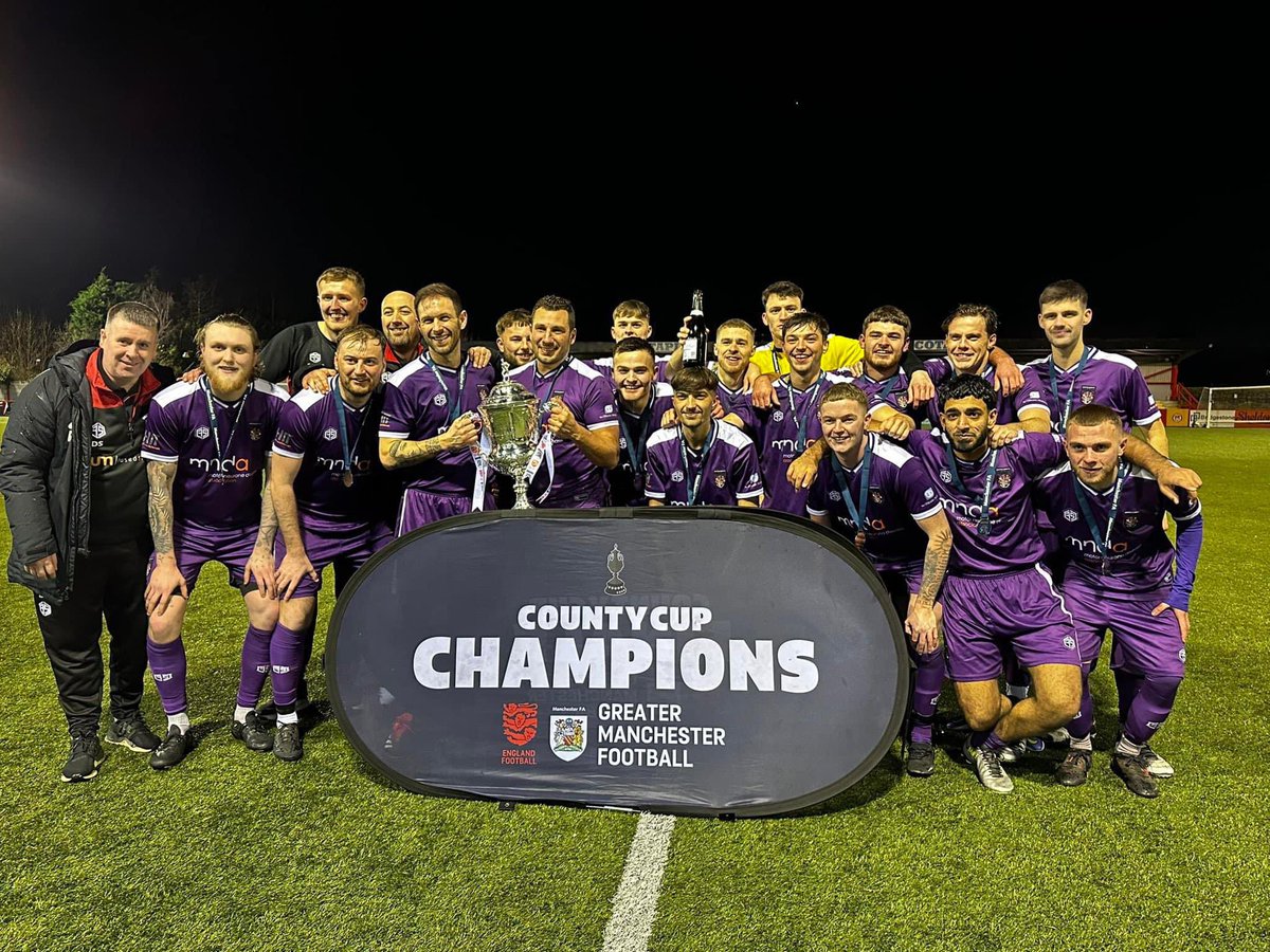 We would like to dedicate last nights win to <a href="/JohnAda10163823/">John Adams MND Warrior</a> <a href="/Rob7Burrow/">Rob Burrow CBE</a> and all the MND warriors out there who have our support. A shout out to <a href="/AndyHughes1847/">@teamhiitman</a> , <a href="/nrmillington/">nick millington</a> and <a href="/nicho220371/">Rob Nicholson</a> who continue to sponsor our away <a href="/MNDManchester/">MND Association - Manchester & District Branch</a> shirts and support the club ⚽️👊👍