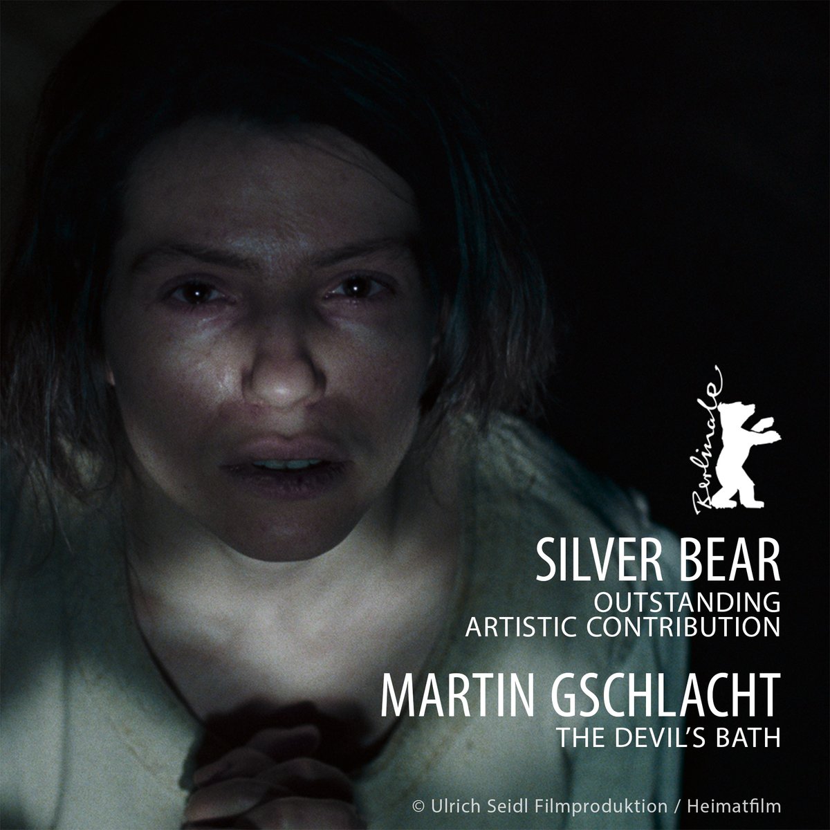 The Silver Bear for Outstanding Artistic Contribution goes to Martin Gschlacht for the cinematography in “The Devil’s Bath” (Des Teufels Bad) by Veronika Franz and Severin Fiala. Congratulations! Discover all info on the winners, awards, and juries here: bit.ly/BerlinaleAward…