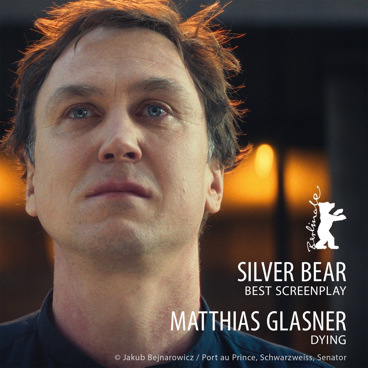 The Silver Bear for Best Screenplay is awarded to Matthias Glasner for “Dying” (Sterben). Congratulations! Discover all info on the winners, awards, and juries here: bit.ly/BerlinaleAward…