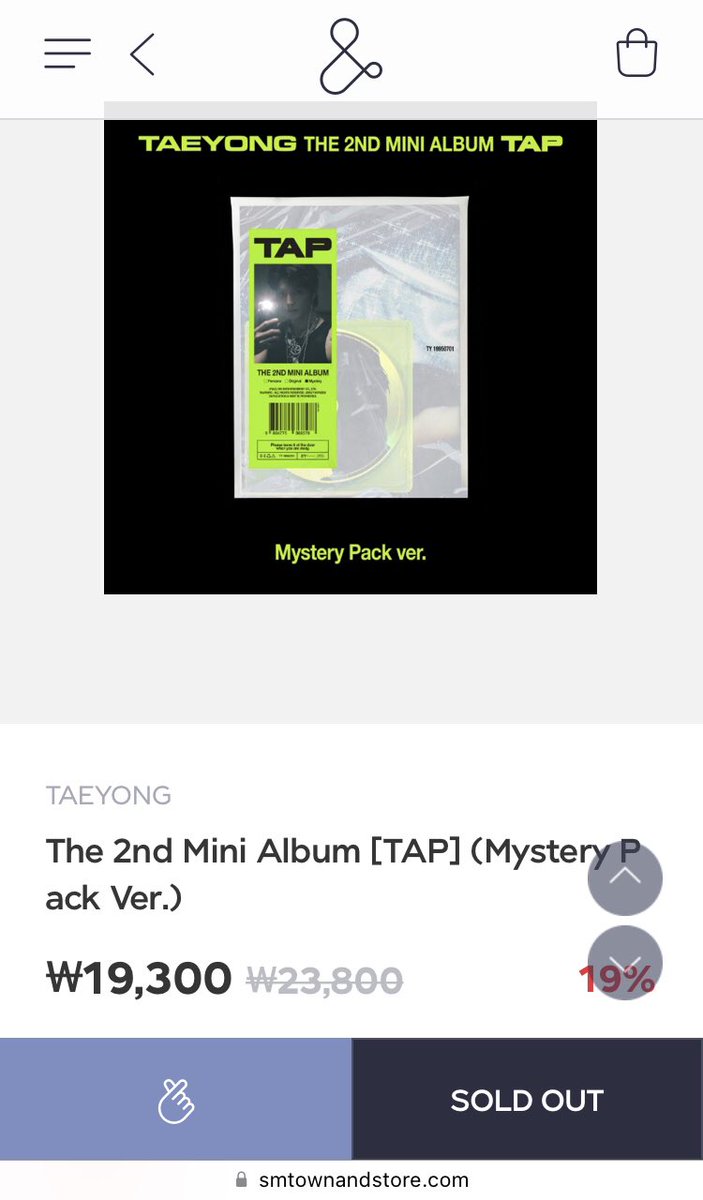 INHCTY90's tweet photo. update:
Mystery Pack is already sold out via smtown&store.
If you haven’t purchased yours yet for this version please try other websites.
#TAEYONG_TAP #PreorderTap https://t.co/tHlQ7hdlqX