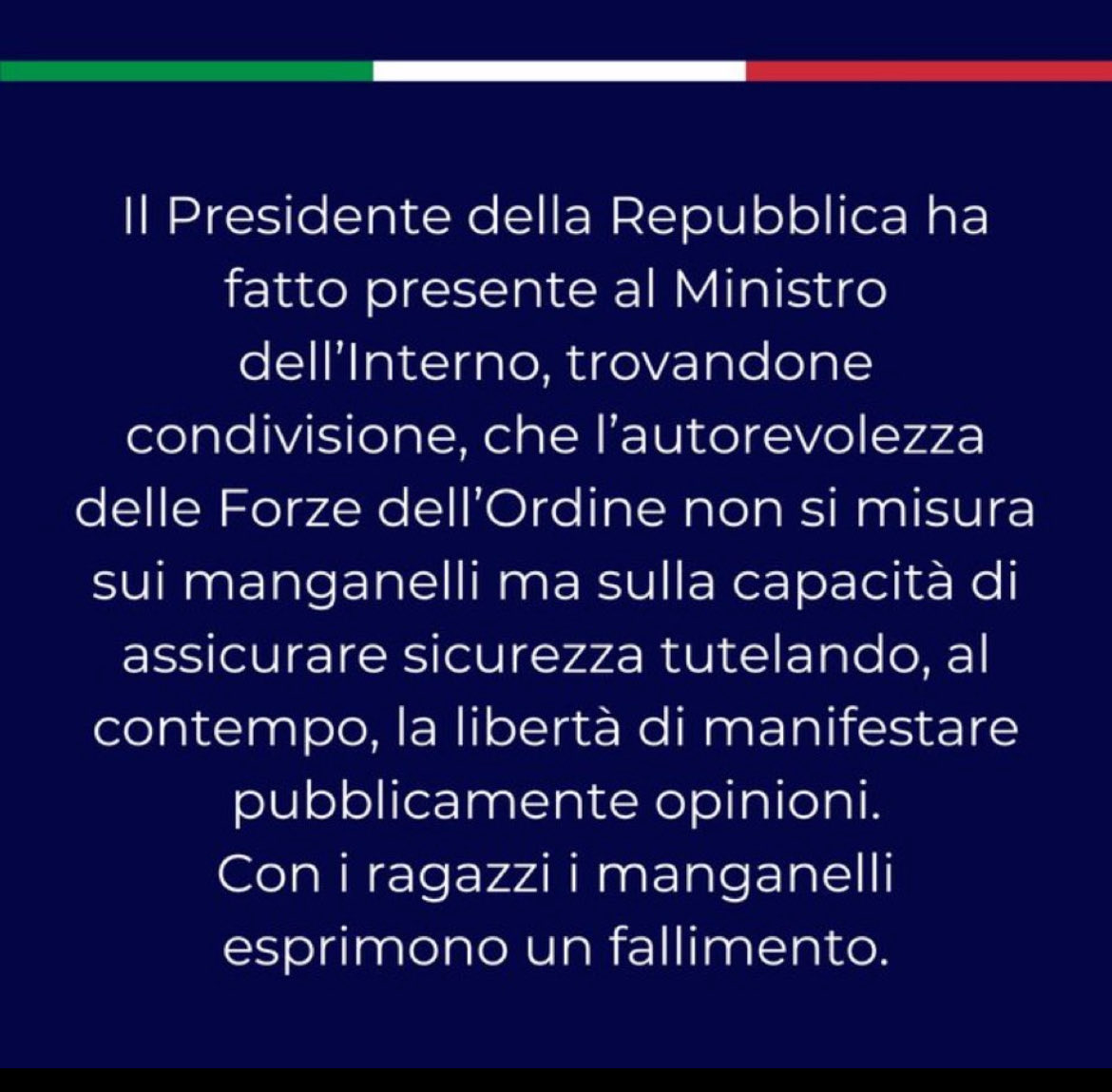 Nulla da aggiungere #Mattarella