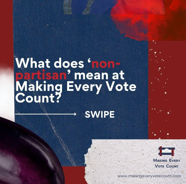 mevcusa's tweet photo. MEVC is a nonpartisan advocate for Electoral College reform. What does 'nonpartisan' mean, and why is it vital for our mission? Join the conversation! #NonpartisanAdvocacy #MEVCMission https://t.co/P9IlnCcC6S