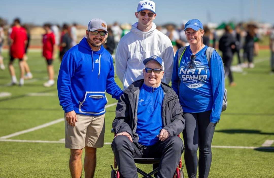 ElishaKentner's tweet photo. 2nd annual Nat Sawyer Relays was a success- so blessed Coach Sawyer could be a part of it again this year #goat https://t.co/wZgbfnAiGO