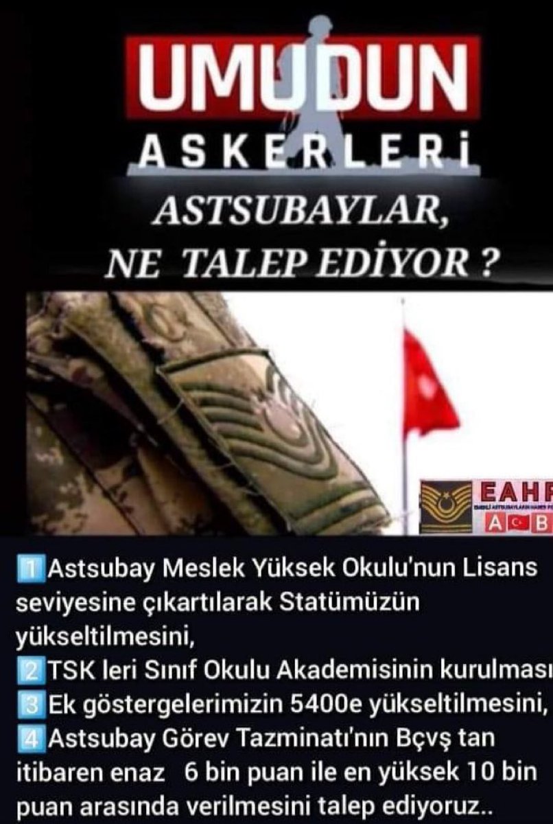 #AstsubayınHakkıAdalet

“Sabır ile dut yaprağı atlastan kumaşa döner.” 

<a href="/tcsavunma/">T.C. Millî Savunma Bakanlığı</a> 
<a href="/TSKGnkur/">TSK</a> 
<a href="/RTErdogan/">Recep Tayyip Erdoğan</a> 
<a href="/dbdevletbahceli/">Devlet Bahçeli</a> 
<a href="/Akparti/">AK Parti</a> 
<a href="/MHP_Bilgi/">MHP</a> 
<a href="/HaberturkTV/">Habertürk TV</a> 
@FOXhaber