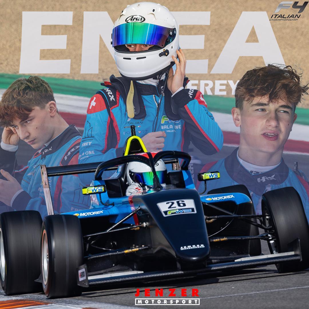 JenzerF3_F4's tweet photo. 🚨📣 Driver Announcement🚨📣

🇨🇭 Enea Frey🤝 Jenzer Motorsport 🇨🇭

We are relly happy to confirm Enea Frey joins ✍️ Jenzer Motorsport team for the @fiaitalianf4 2024 season!🎊

WELCOME to the team @eneafrey! 😍

Let's go!🔥

#DriverAnnouncement #Formula4 #Fiaformula4 #Motorsport https://t.co/I20rPxoSlS
