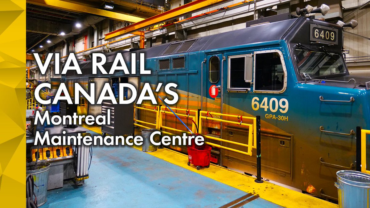 ICYMI : An EXCLUSIVE Look-around of @VIA_Rail's Montreal Maintenance Centre.

youtu.be/fm-r13flBnA
#rail #viarail #passengerrail #trains #montreal