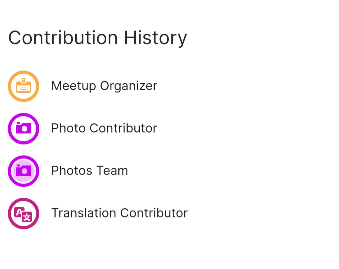 #WordPress Contribution Update! ✅
Hey all! My WordPress Meetup Group (@wpfatehpur) has just been added to the chapter, and I've earned a Meetup Organizer badge! 🎉 I'm planning to organize my first meetup soon to achieve my 2024 goals. 

#WordPressContribution #Update #Goals
