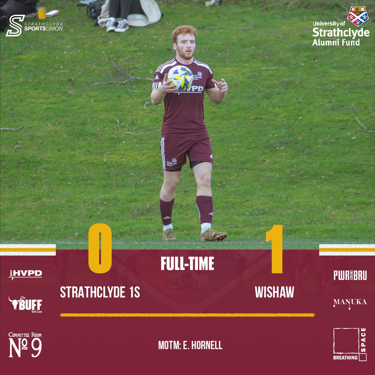 Final Score:
Strathclyde 1s 0 - 1 Wishaw