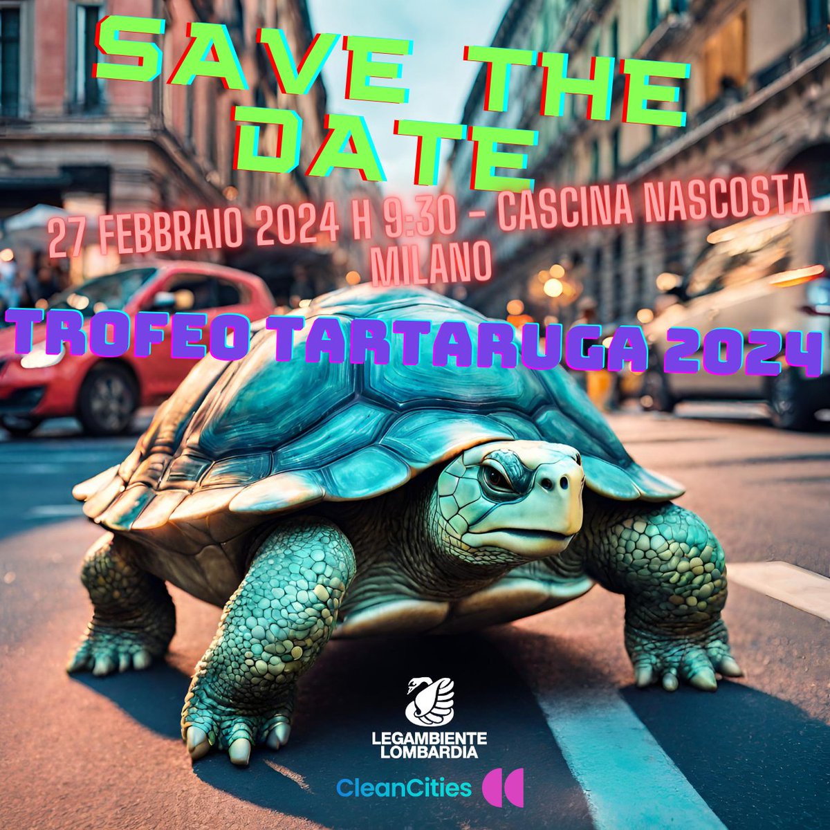 Domani #Città2030 di @legambiente approda a Milano per il lancio del #TrofeoTartaruga, una sfida tra varie modalità di spostamento urbano. 🏆🐢
Non perderti l'evento! Segui la diretta su: youtube.com/@legambientelo… #StayTuned
