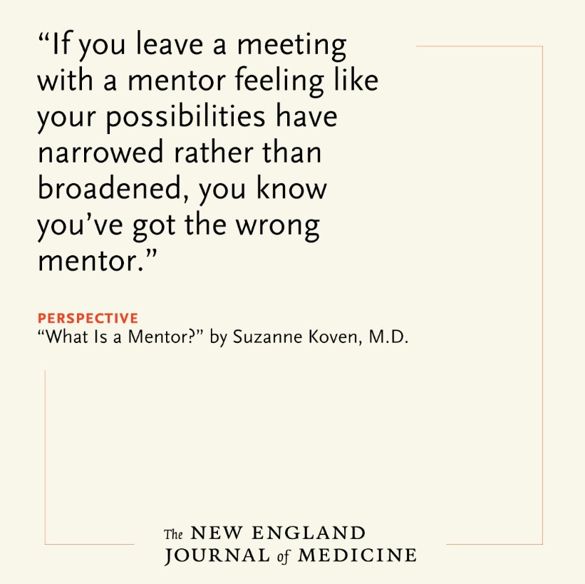 I have the chance of having an amazing mentor that has always broadened my possibilities at every single meeting we’ve had @Patrick22802365 Such important lessons as I start supervising residents and fellows in my academic role @neo_twiter nejm.org/doi/pdf/10.105…