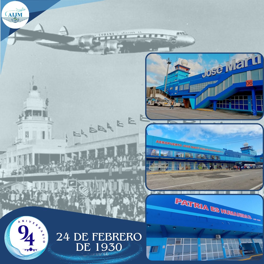 El 24 de febrero de 1930 fue un día trascendental para la historia de la Aviación en Cuba. Ese día se ampliaron las posibilidades de comunicación a nivel internacional con la inauguración de la primera terminal aérea del país, hoy el actual Aeropuerto Internacional José Martí.
