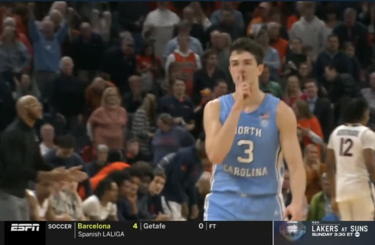 unc_zone's tweet photo. UNC ends a 12 year skid in Charlottesville and takes down Virginia! https://t.co/LsVXyNCRfi