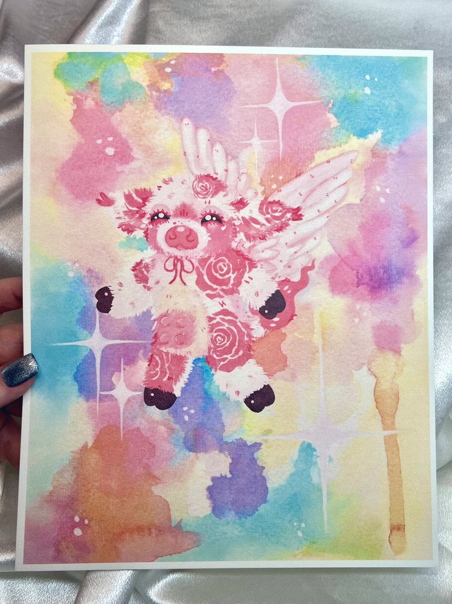 artbyemilydare's tweet image. Cutie Moo Art Prints 🎨🖌️🐮✨