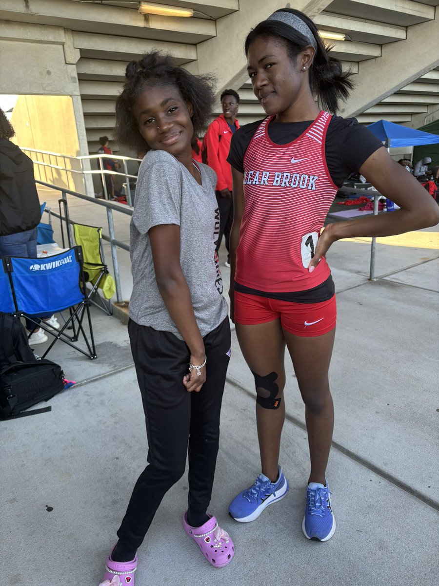 PRs for Journey Wilson and Mya Bell in the 100m🔥😎🫵🏾