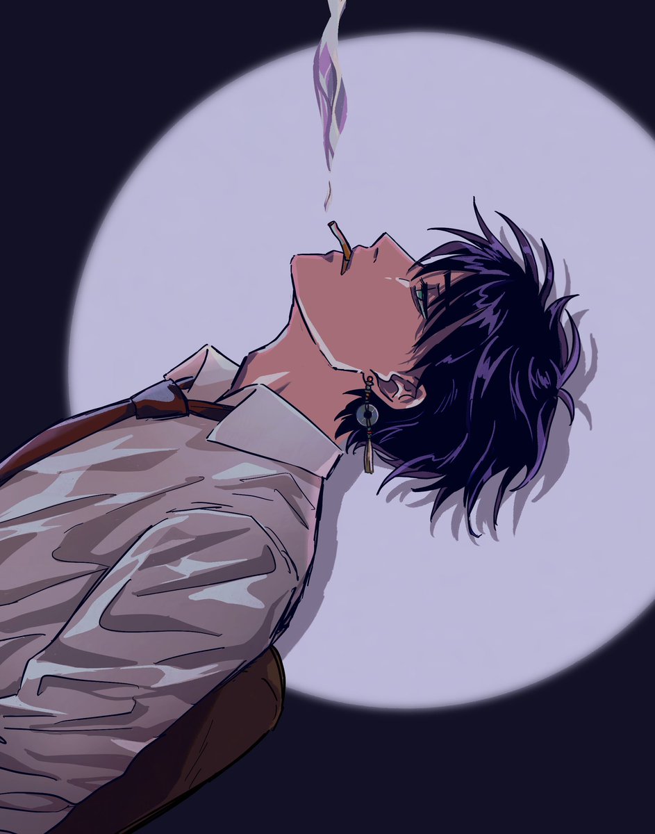 「[OC] vincent - smoke break 」|fai @ drawing poopingのイラスト